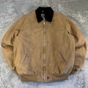 Carhartt J14 CML Brown Quilted Santa Fe Jacket Mens XL Tall B49-131126